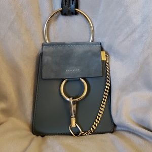 Chloe Faye Mini Handbag Blue Like New